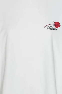 Tops-ROTATE Birger Christensen Oversized T-shirt Bright White Bright White color