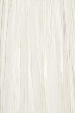 Bridal|Midi Dresses-ROTATE Birger Christensen Pleated Midi Strap Dress White Egret color