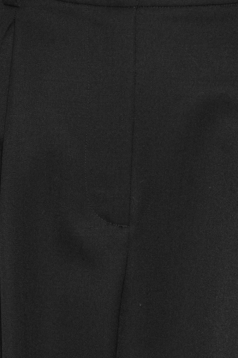 Pants-ROTATE Birger Christensen Pleated Tailored Pants Black Black color