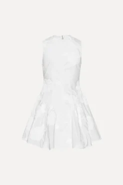 Mini Dresses|Dresses-ROTATE Birger Christensen Poplin Mini Dress Bright White Bright White color