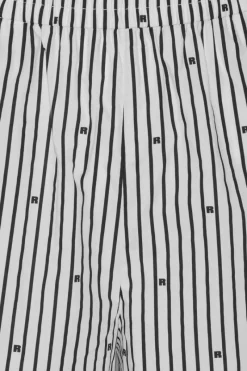 Skirts-ROTATE Birger Christensen Poplin Shorts Striped Black 1000 Black Comb. color