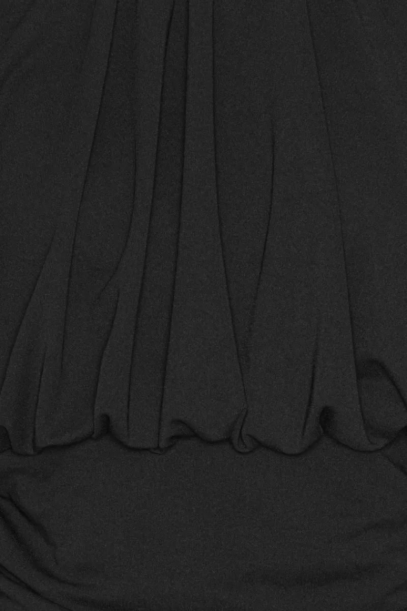 Tops-ROTATE Birger Christensen Ruched Ls Top Black Black color