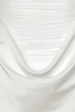 Bridal|Mini Dresses-ROTATE Birger Christensen Ruched Mini Dress White Egret color