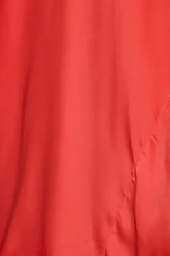 Maxi Dress|Dresses-ROTATE Birger Christensen Satin Maxi Dress Red Racing Red color