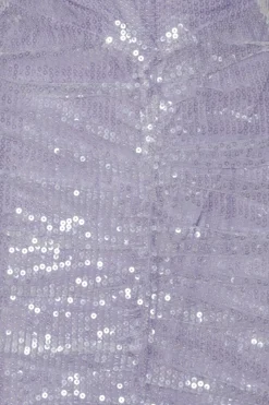 Sequins|Midi Dresses-ROTATE Birger Christensen Sequin Midi Dress Purple Misty Lilac color