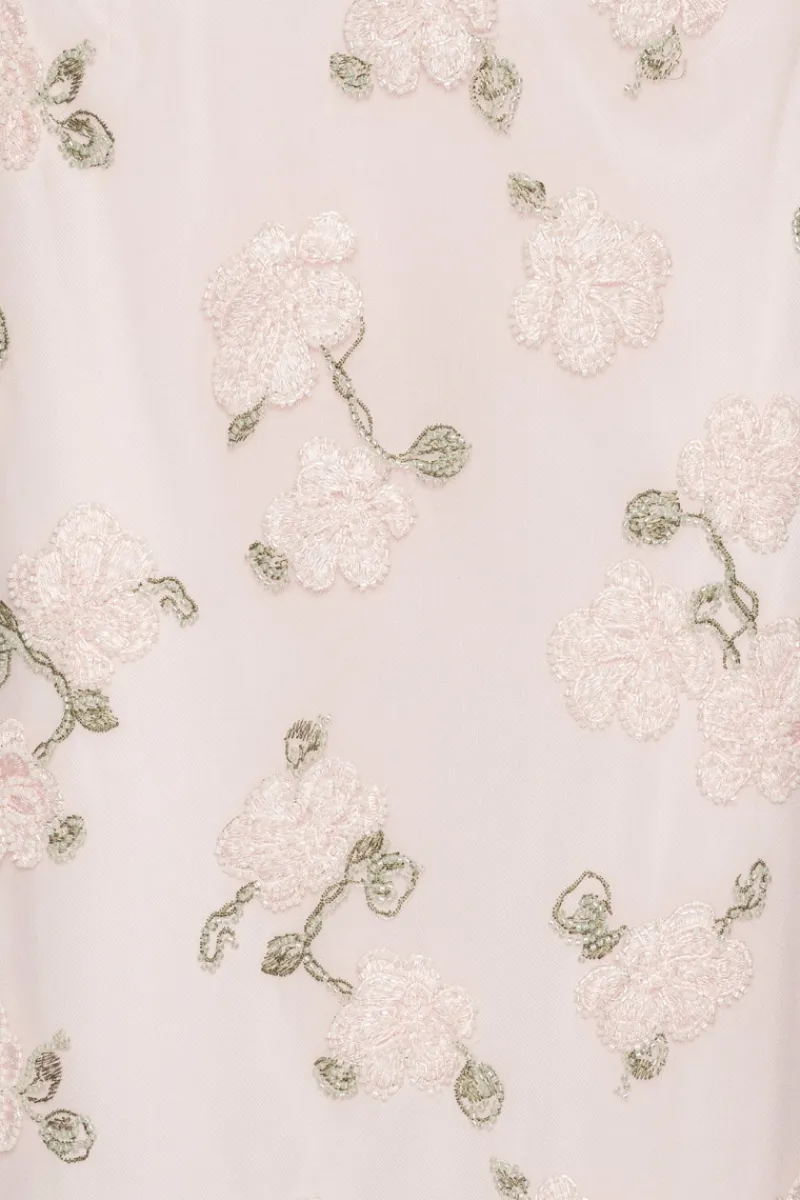 Skirts-ROTATE Birger Christensen Sequin Midi Pencil Skirt Light Pink Lilac Ash Comb. color