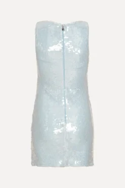 Mini Dresses|Dresses-ROTATE Birger Christensen Sequins Mini Dress Light Blue Plein Air color