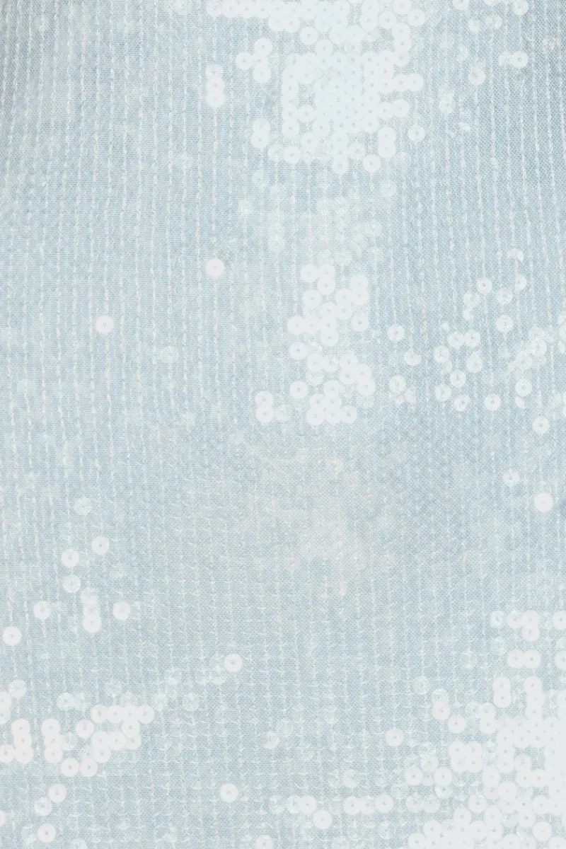 Mini Dresses|Dresses-ROTATE Birger Christensen Sequins Mini Dress Light Blue Plein Air color