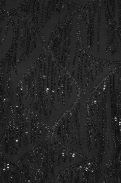 Tops-ROTATE Birger Christensen Sequins Sleeveless Top Black Black color