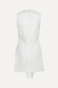 Mini Dresses|Dresses-ROTATE Birger Christensen Sleeveless Dress W/ Bow Bright White Bright White color