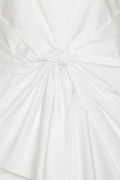 Mini Dresses|Dresses-ROTATE Birger Christensen Sleeveless Dress W/ Bow Bright White Bright White color