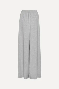 Pants-ROTATE Birger Christensen Stretchy Long Pants Light Grey Light Grey Melange color