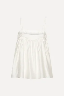 Tops-ROTATE Birger Christensen Striped Slip Top Bright White Bright White color