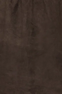 Skirts-ROTATE Birger Christensen Suede Mini Bell Skirt Chocolate Brown Chocolate Brown color