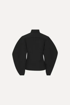 Tops-ROTATE Birger Christensen Suiting Fitted Shirt Black Black color