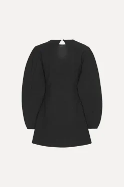 Mini Dresses|Dresses-ROTATE Birger Christensen Suiting Flared Mini Dress Black Black color
