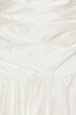 Bridal|Mini Dresses-ROTATE Birger Christensen Taffeta Balloon Dress White Egret color