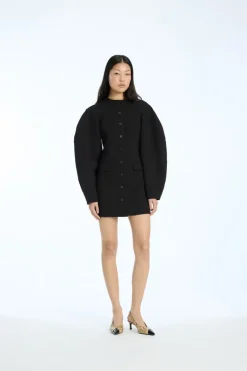 Mini Dresses|Dresses-ROTATE Birger Christensen Tailored Mini Dress Black Black color