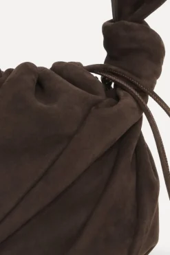 Bags-ROTATE Birger Christensen The Bon Bon Bag Brown Suede Chocolate Torte color