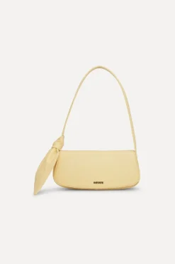 Bags-ROTATE Birger Christensen The Scarf Bag Yellow Leather Italian Straw color