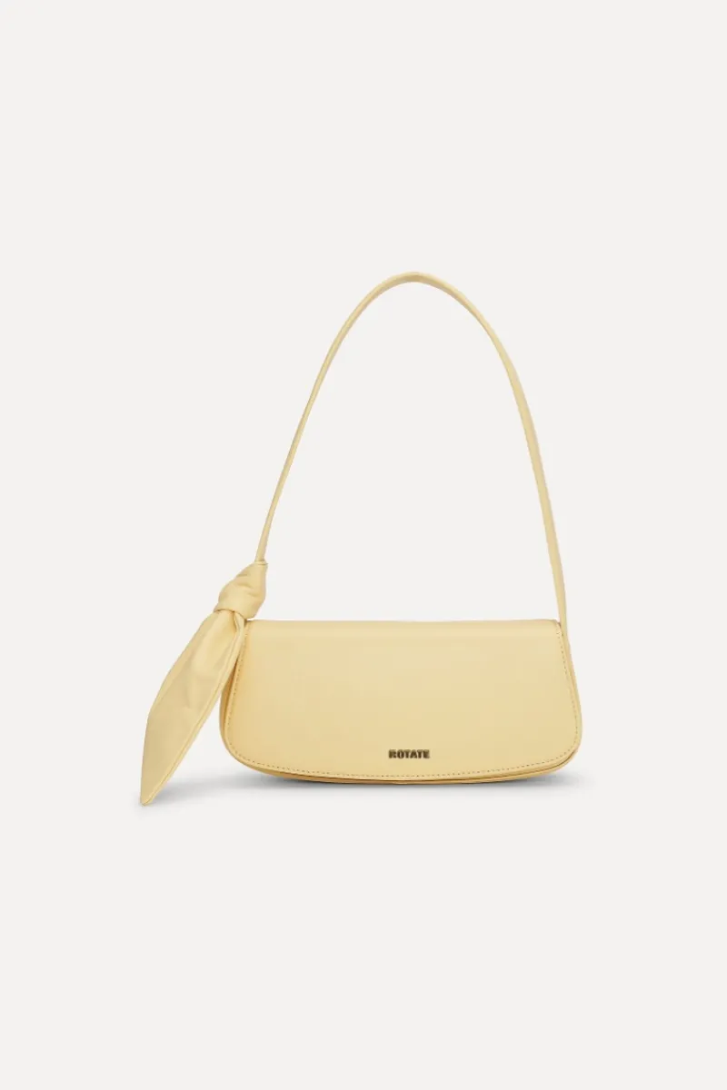 Bags-ROTATE Birger Christensen The Scarf Bag Yellow Leather Italian Straw color