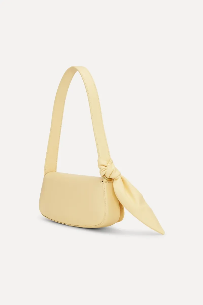 Bags-ROTATE Birger Christensen The Scarf Bag Yellow Leather Italian Straw color