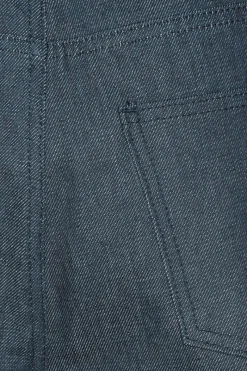 Pants-ROTATE Birger Christensen Wide Leg Jeans Dark Blue Dark Blue Denim color